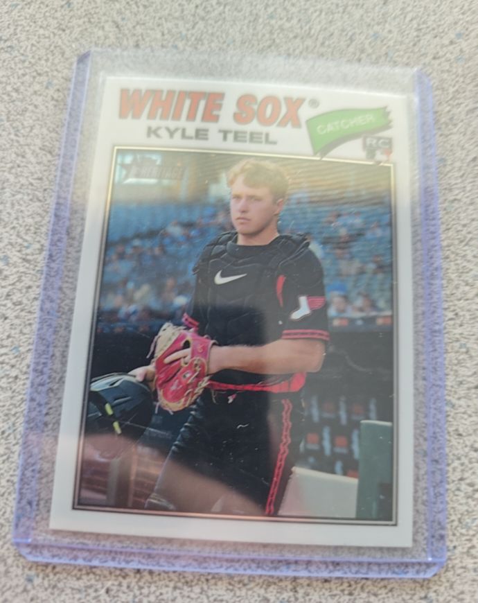 2026 Topps Heritage #182 Kyle Teel — front