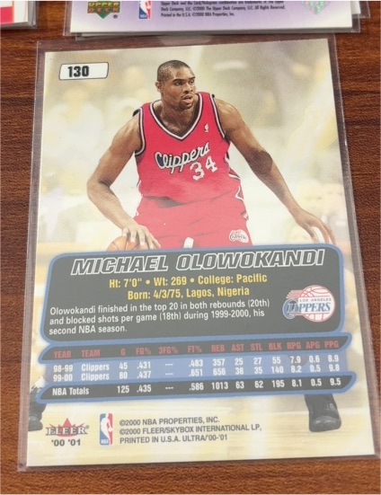 2000-01 Fleer Ultra #130 Michael Olowokandi — front
