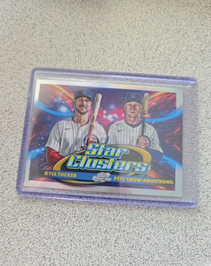 2025 Topps Chrome Cosmic #DSC-7 Kyle Tucker Pete Crow-Armstrong — front