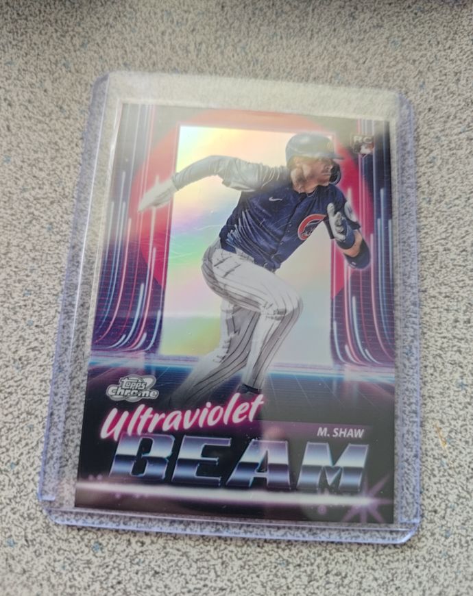 2025 Topps Cosmic Chrome #UB-21 Matt Shaw Ultraviolet Beam — front