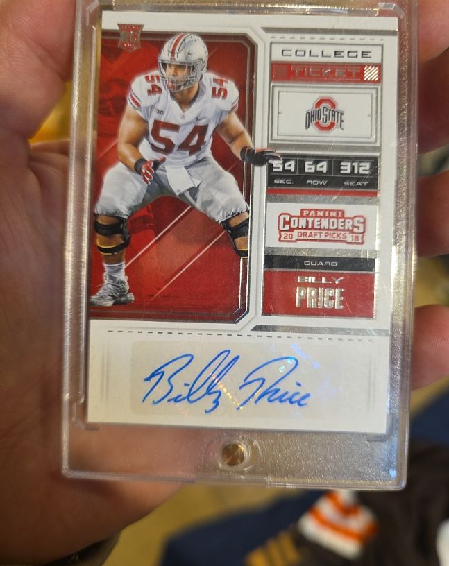 2018 Panini Contenders Draft Picks #271 Billy Price — front