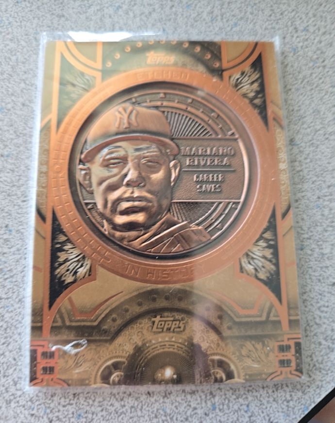 2015 Topps Baseball Etched in History #EIH-7 Mariano Rivera — front