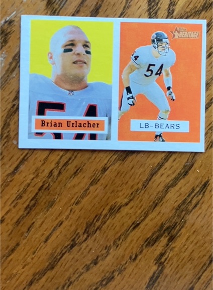 2002 Topps Heritage #128 Brian Urlacher — front