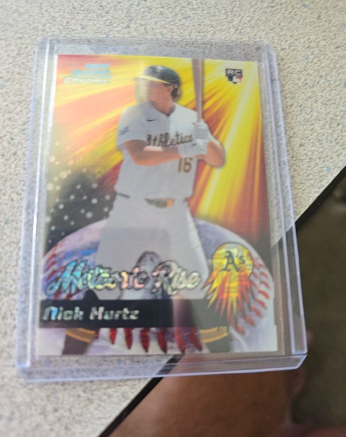 2025 Bowman Chrome #MR-7 Nick Kurtz Meteoric Rise Rookie — front