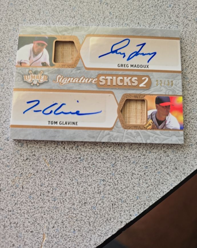 2005 Leaf Ultimate #D25 Greg Maddux Tom Glavine — front