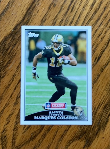 2009 Topps Kickoff #18 Marques Colston — front