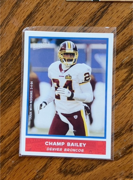 2004 Bazooka #4 Champ Bailey — front