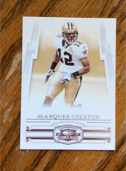 2007 Donruss Threads #105 Marques Colston — front