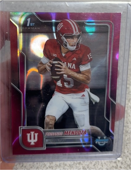 2025 Bowman University Chrome #109 Fernando Mendoza — front