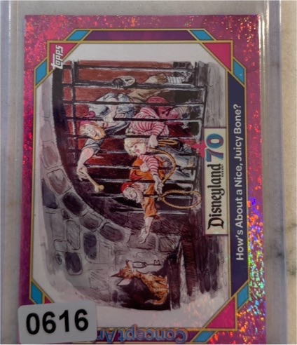2025 Topps Disneyland 70th #129 How's About a Nice, Juicy Bone? — front