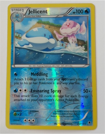 2014 Pokémon XY Phantom Forces #21 Jellicent — front
