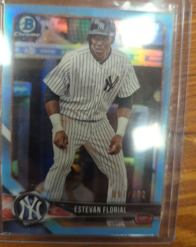2018 Bowman Chrome Draft #BDC-187 Estevan Florial — front