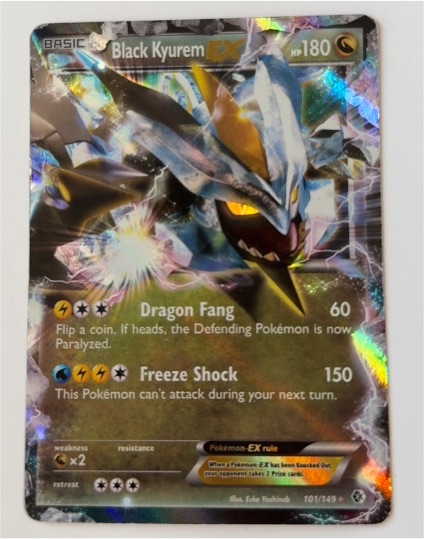 2012 Pokemon Boundaries Crossed #101 Black Kyurem EX — front