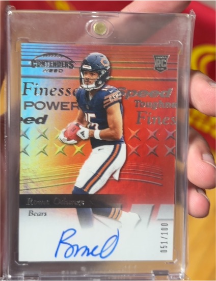 2024 Panini Contenders RC Speed Red Rome Odunze — front