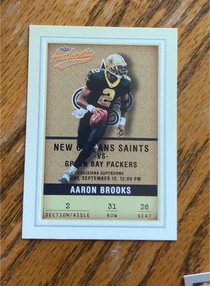 2002 Fleer Authentix #31 Aaron Brooks — front