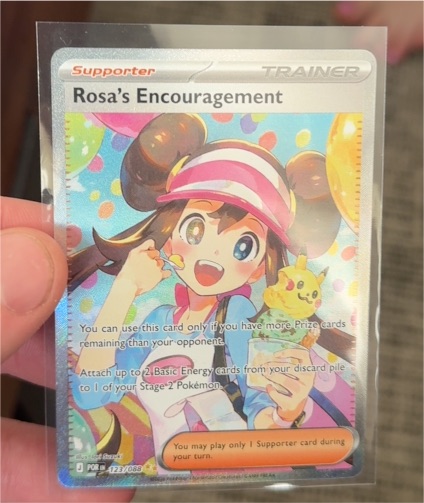 2023 Pokémon Perfect Order #123 Rosa's Encouragement — front
