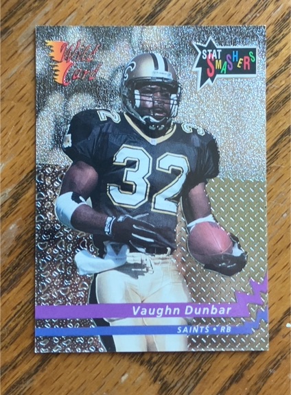 1992 Wild Card #SS-20 Vaughn Dunbar Stat Smashers — front