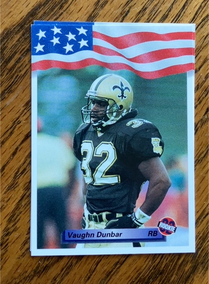 1992 All World #18 Vaughn Dunbar — front