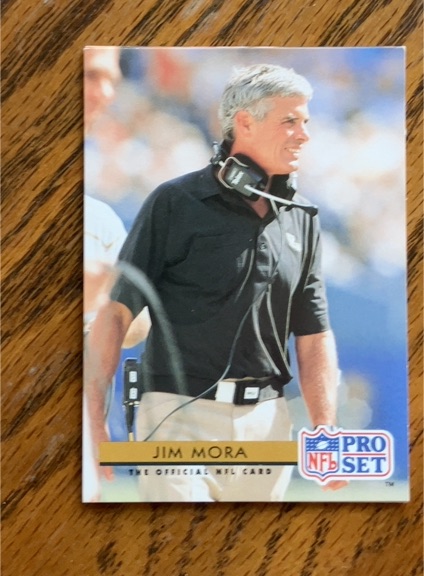 1992 Pro Set #261 Jim Mora — front