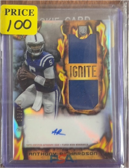2023 Topps Composite Resurgence Ignite Rookie Patch Auto #RIRPA-AR Anthony Richardson — front