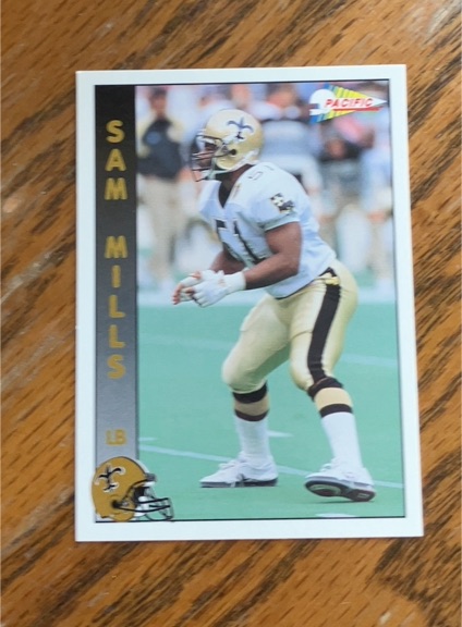 1992 Pacific #203 Sam Mills — front