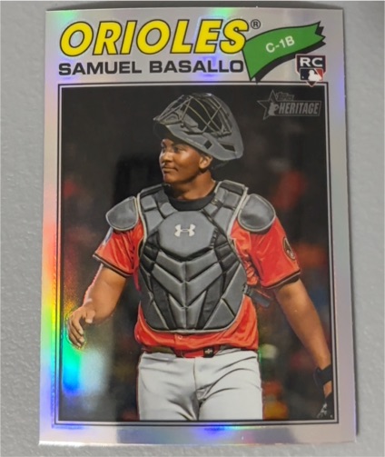 2026 Topps Heritage #175 Samuel Basallo — front