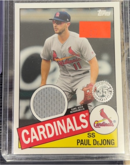 2020 Topps 1985 Topps Baseball Relics Series 2 #85TR-PD Paul DeJong — front