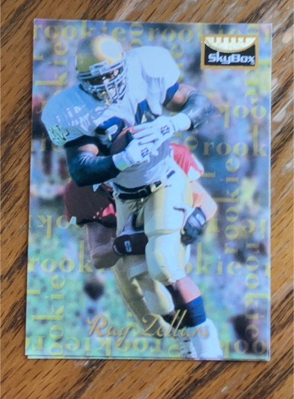 1995 SkyBox Premium #182 Ray Zellars Rookie Card — front
