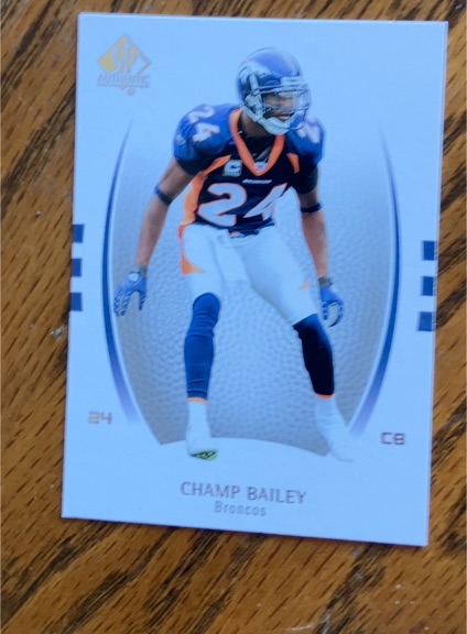 2007 Upper Deck SP Authentic #20 Champ Bailey — front