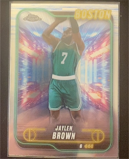 2024-25 Topps Chrome #28 Jaylen Brown — front