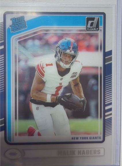 2024 Donruss Clearly #55 Malik Nabers Rated Rookie — front