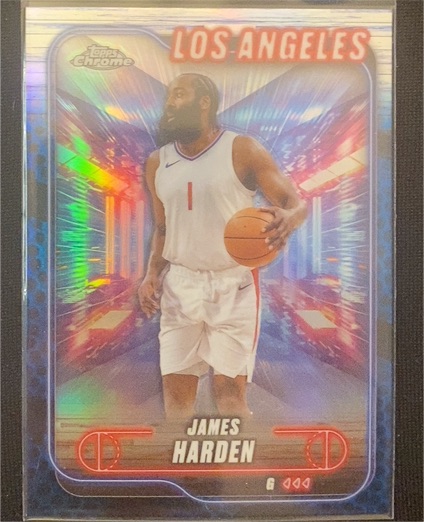 2024-25 Topps Chrome #198 James Harden — front