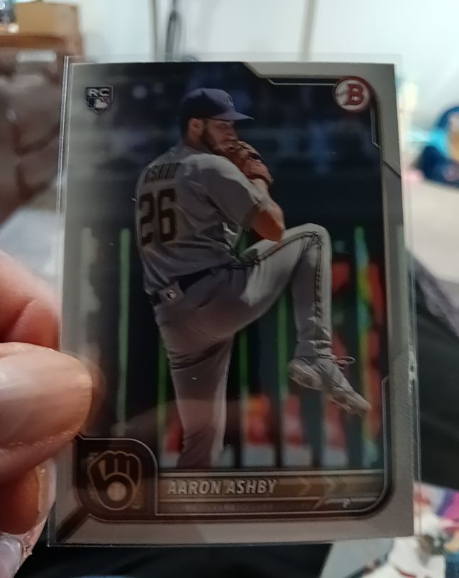 2022 Bowman Chrome #33 Aaron Ashby — front
