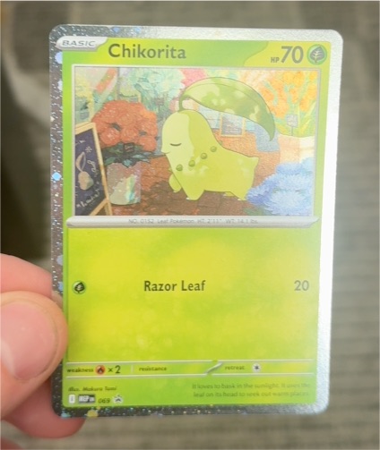 2016 Pokémon MEP #069 Chikorita — front