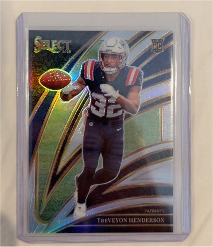 2025 Panini Select #278 Treveyon Henderson Club Level Rookie Patriots — front