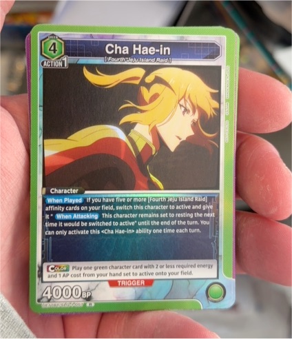 Union Arena Solo Leveling #058 Cha Hae-in — front