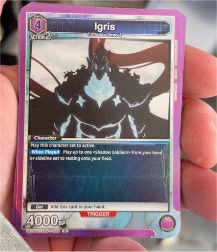 Union Arena Solo Leveling #SLG1-028 Igris — front