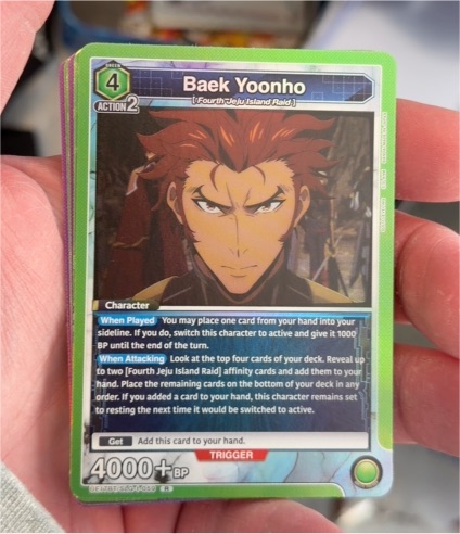 2023 Union Arena Solo Leveling #UE17BT/SLG-1-059 Baek Yoonho — front