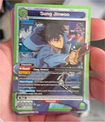 2023 Union Arena Solo Leveling #SLG-1-049 Sung Jinwoo SR — front