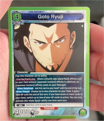 Union Arena Solo Leveling #073 Goto Ryuji — front