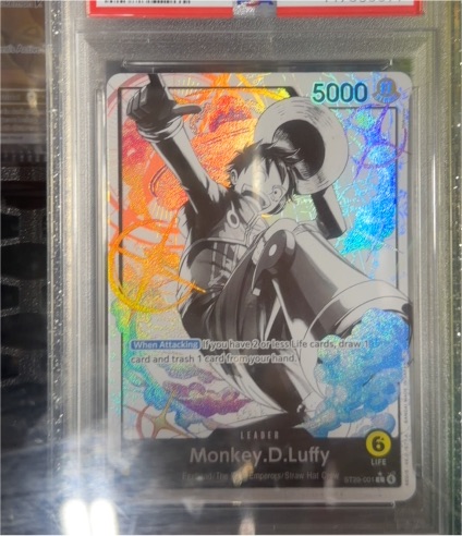 2025 One Piece ST29-001 Monkey D Luffy Alternate Art Leader — front