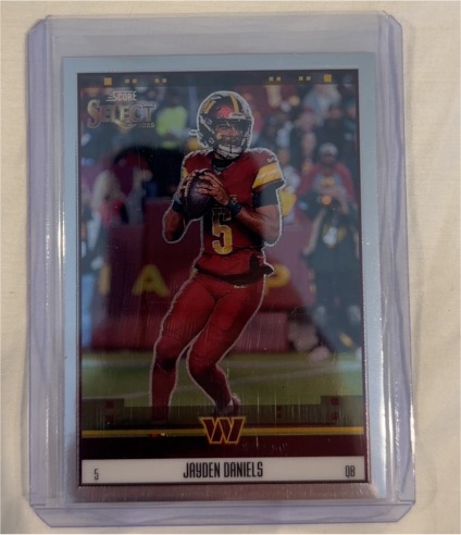2025 Panini Select #12 Jayden Daniels Score Select Throwback — front