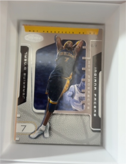 2002-03 Hoops Hot Prospects #58 Jermaine O'Neal — front