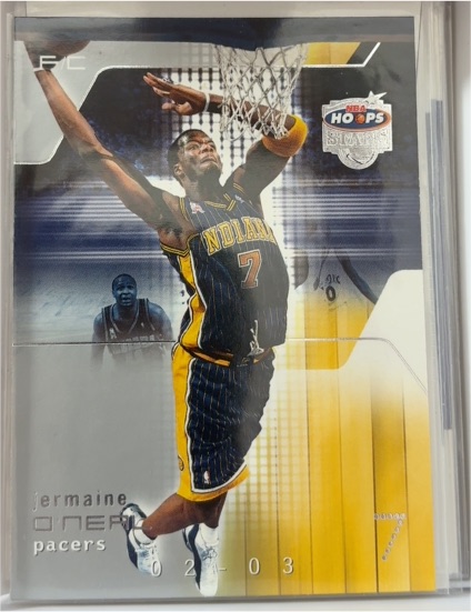 2002-03 NBA Hoops Stars #57 Jermaine O'Neal — front