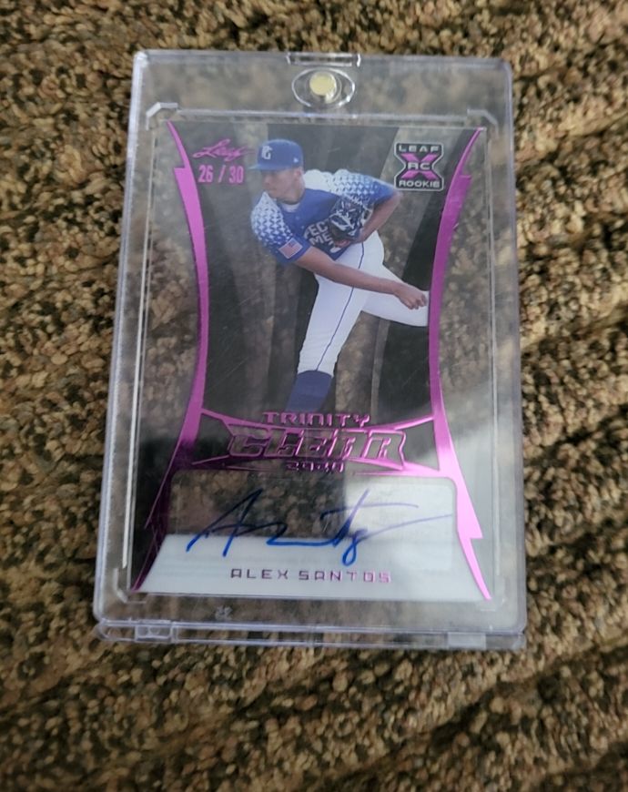 2020 Leaf Trinity Clear #CA-AS2 Alex Santos — front