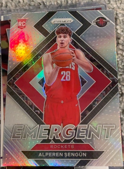 2021-22 Panini Prizm #28 Alperen Sengun Emergent Rookie — front