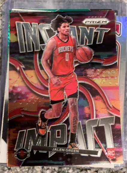 2021-22 Panini Prizm Instant Impact #25 Jalen Green — front