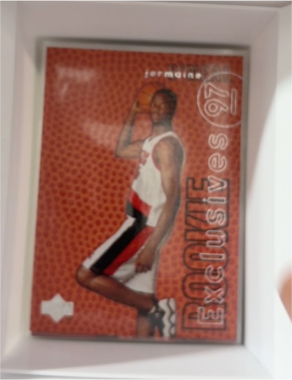 1996-97 Upper Deck Rookie Exclusives #R19 Jermaine O'Neal — front