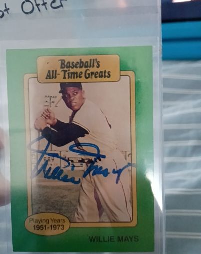 1987 Hygrade Baseball's All-Time Greats #O475 Willie Mays — front