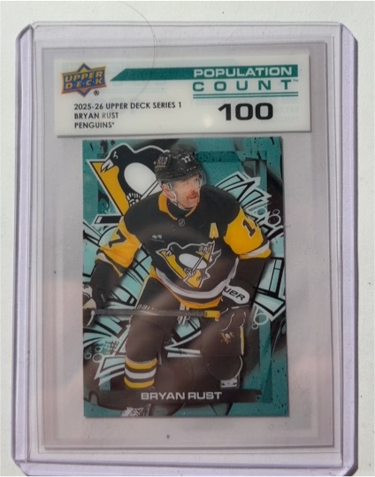 2025-26 Upper Deck Series 1 #PC-8 Bryan Rust Population Count 100 — front